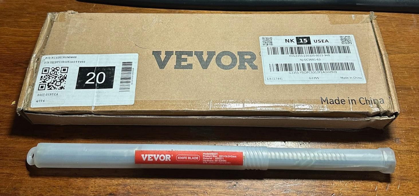 3-Pack VEVOR 13" KNIFE BLADES KB331 For Planer - NEW in Box