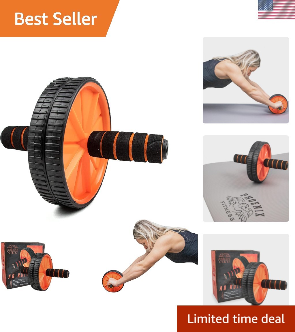 Compact Ab Roller Wheel for All Fitness Levels - Achieve Your 6-Pack Goals