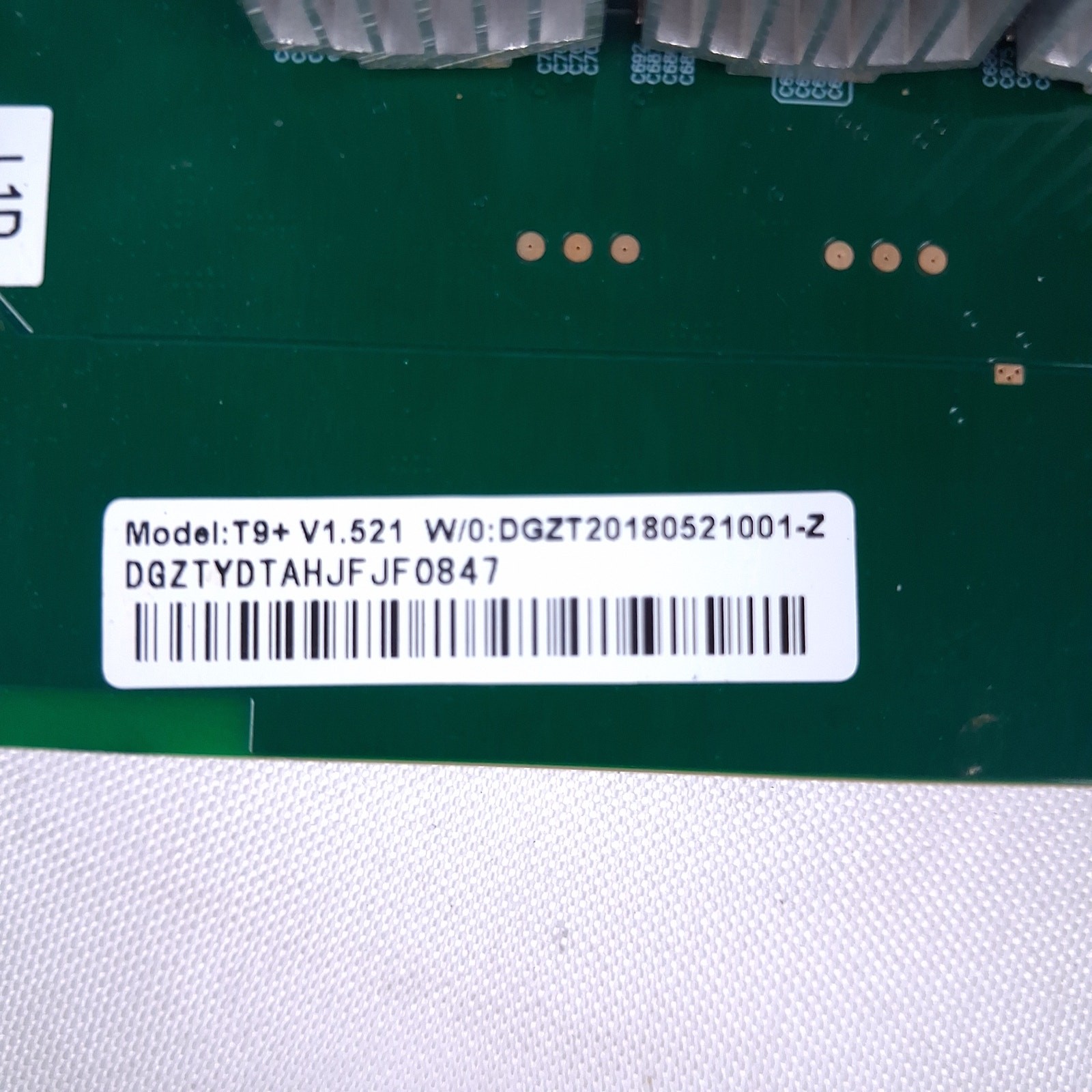 Bitmain Antminer T9+ V1.521 Hash Board OEM Replacement