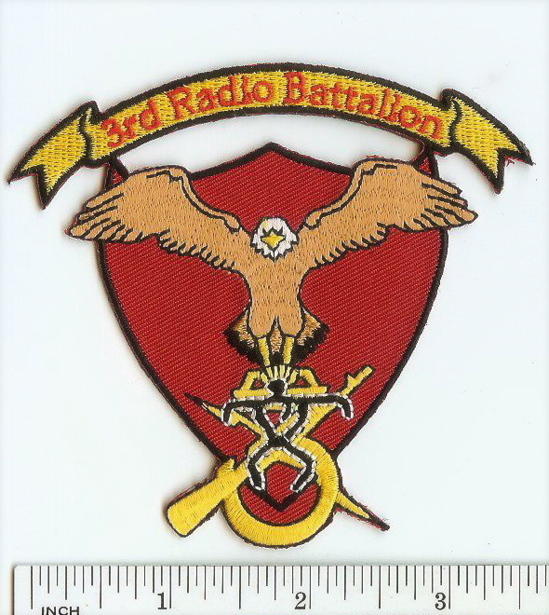 USMC 3rd Radio Battalion shield! PATCH III MEF Communications Marines 3rd Rad Bn