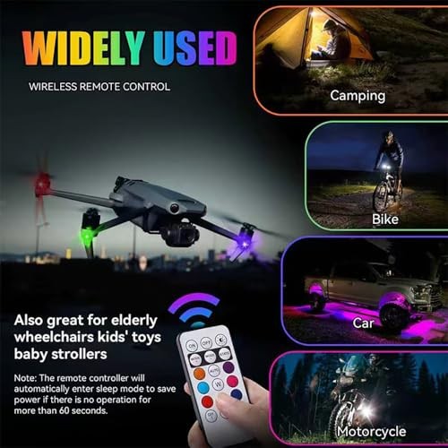 Wireless Car Lights 8PCS Interior Car Light | Remote Control
