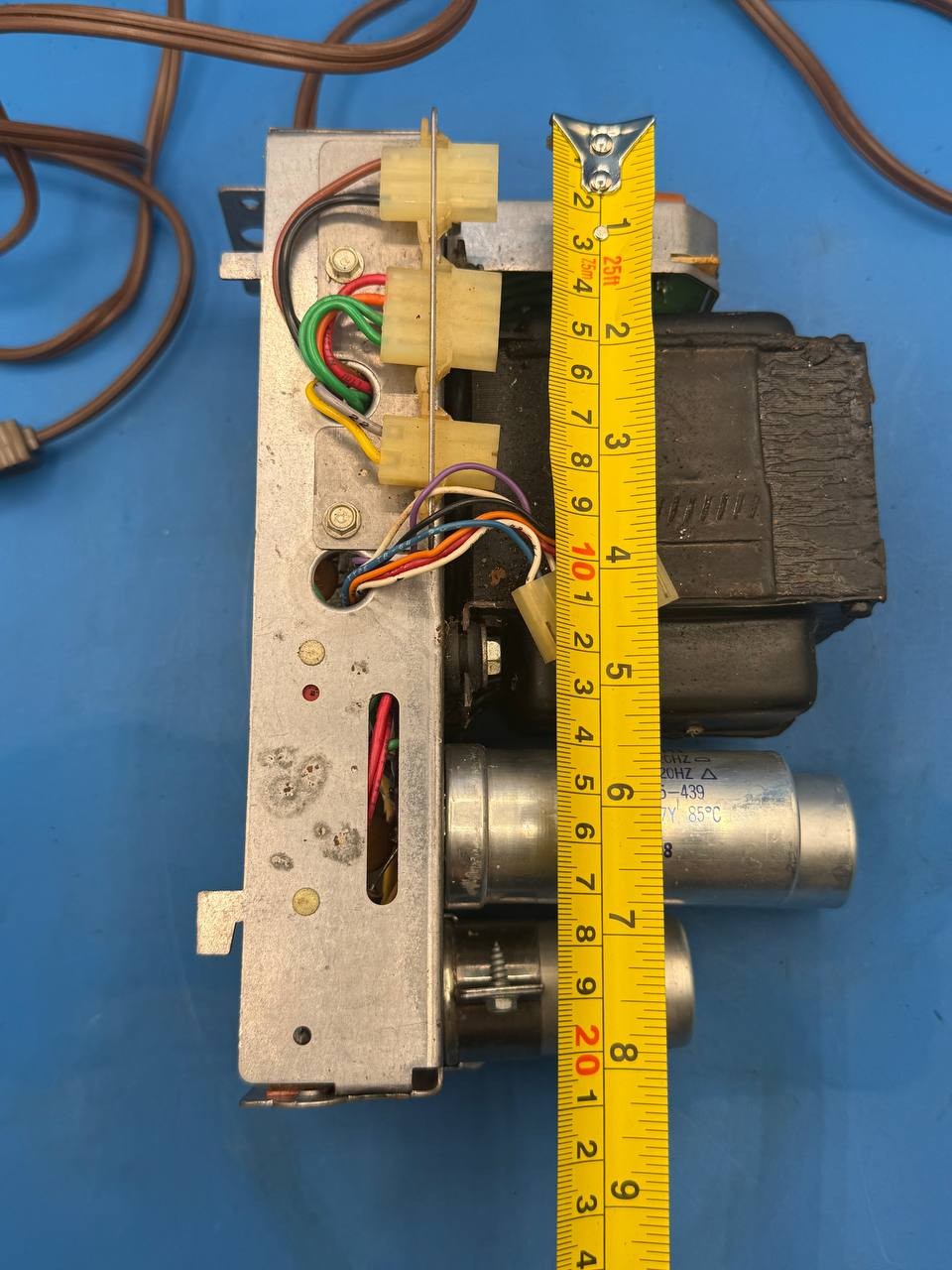 Vintage Electronic Power Supply Chassis Transformer Capacitor Assembly RE