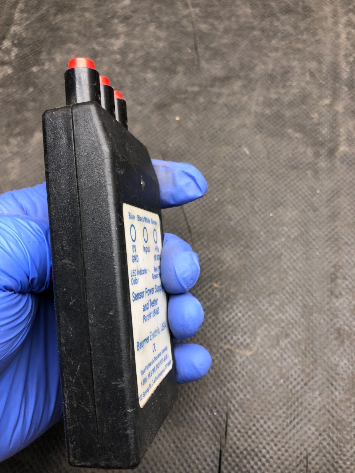 BAUMER ELECTRIC SENSOR POWER SUPPLY AND TESTER PART 115463