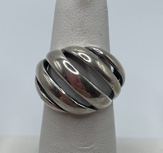 Kabana Sterling Silver 925 Dome Ring Size 6