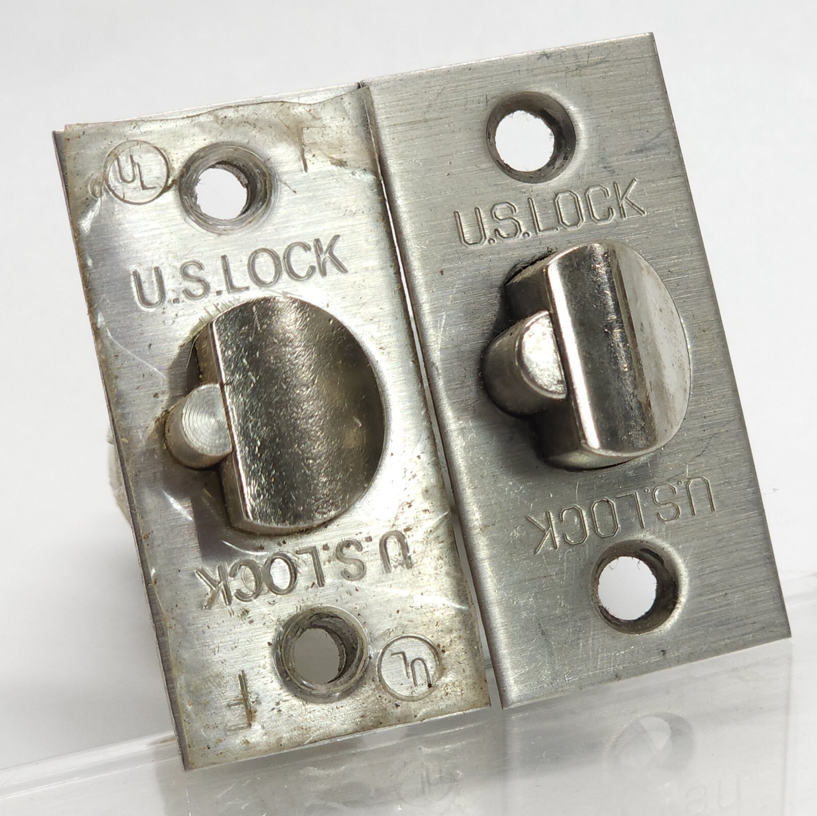 US Lock Cylindrical Deadlatches, 2 3/4" backset, 26D finish, Locksmith Set of 2