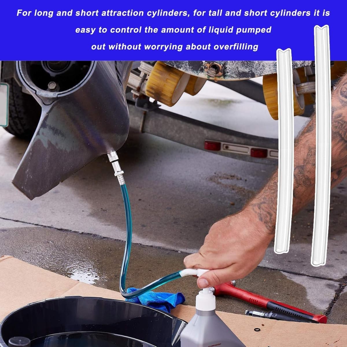 Manual Fluid Transfer Pump - Compact Design with Multiple Tubes for Efficiency