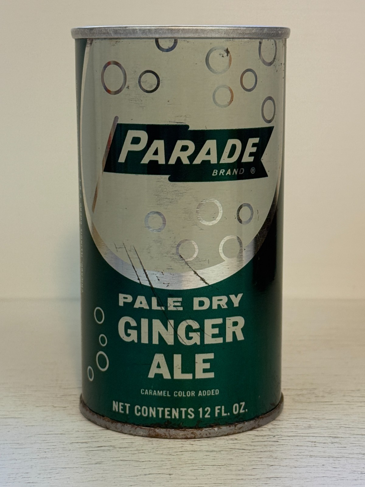 RARE 60's Parade Ginger Ale Soda Can