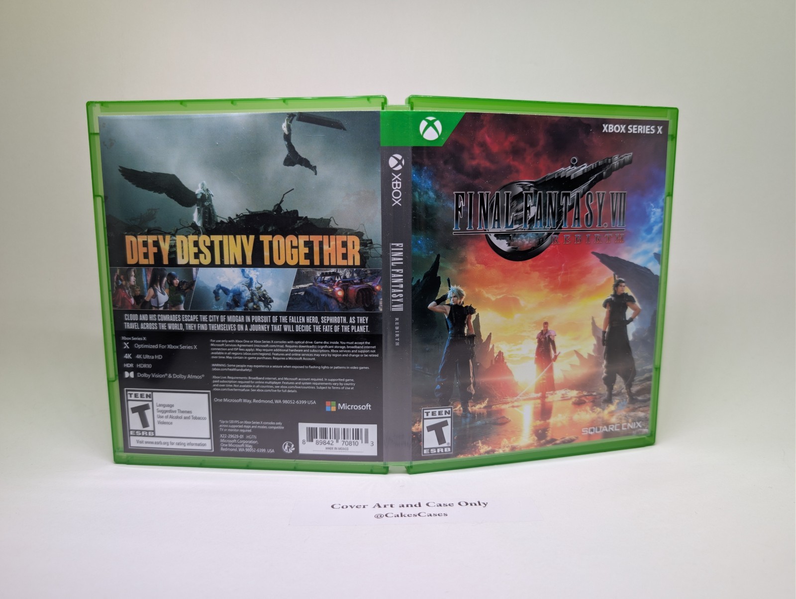 Final Fantasy VII 7 Rebirth - Xbox Series X  Empty Case (No Game)