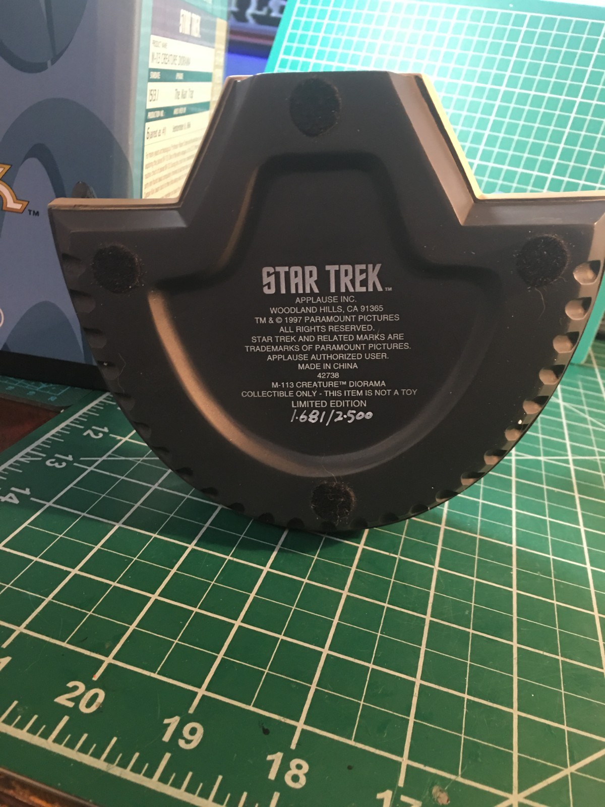 Star Trek Applause "M-113 Creature" in original packing with certificate