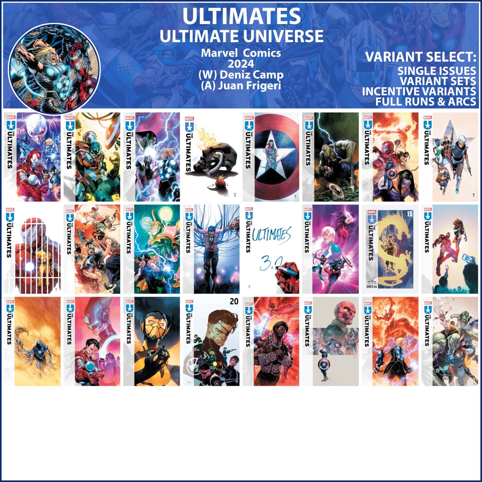 Ultimates (2024) #1-15 16 17 18 19 20 21 22 23 24 TP Marvel Comics COVER SELECT