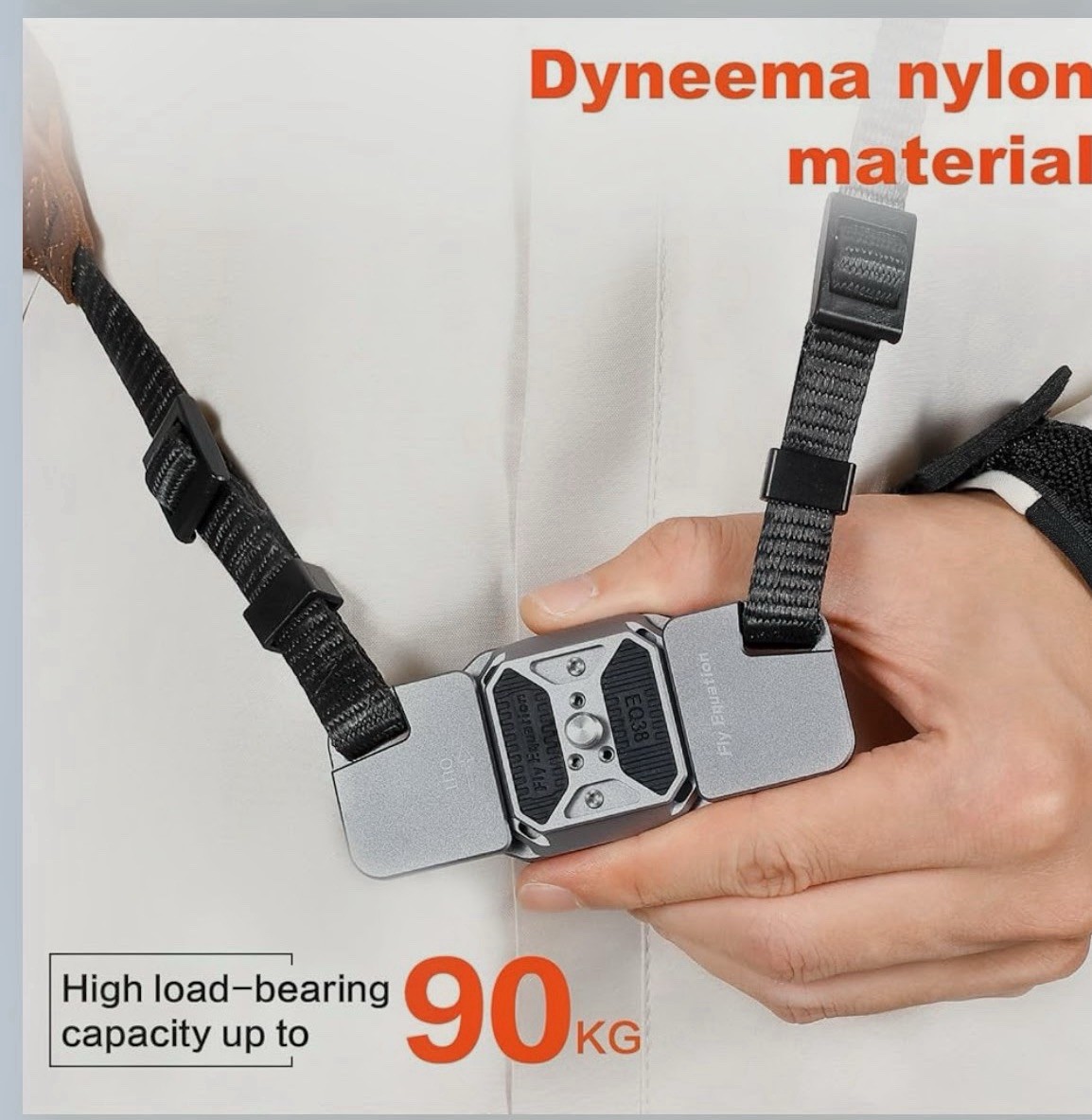 Fly Equation Camera Shoulder Strap Quick Release and Adjustable Crossbody Gray