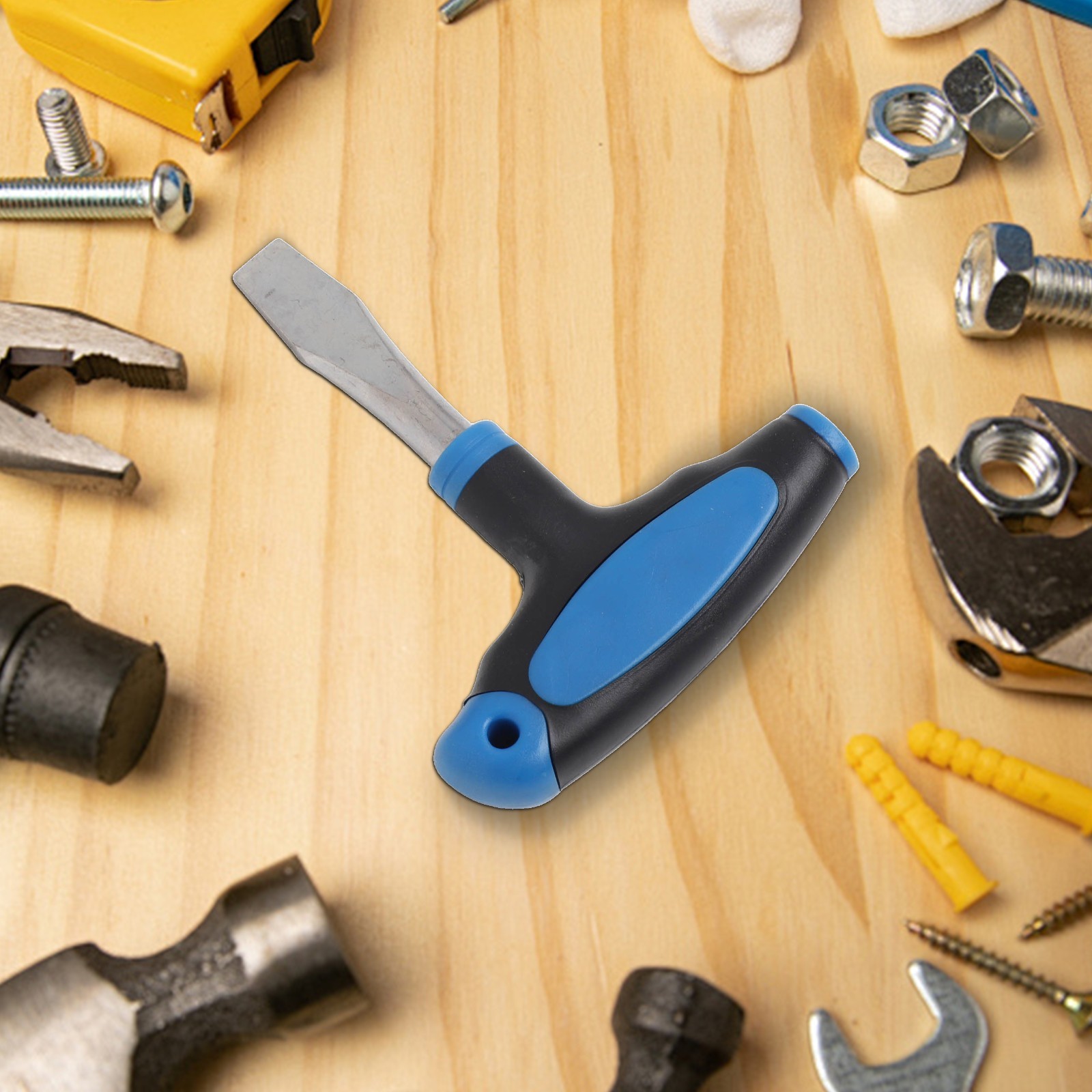 Flat Head Screwdriver With Comfortable Grip For Quick Release Applications