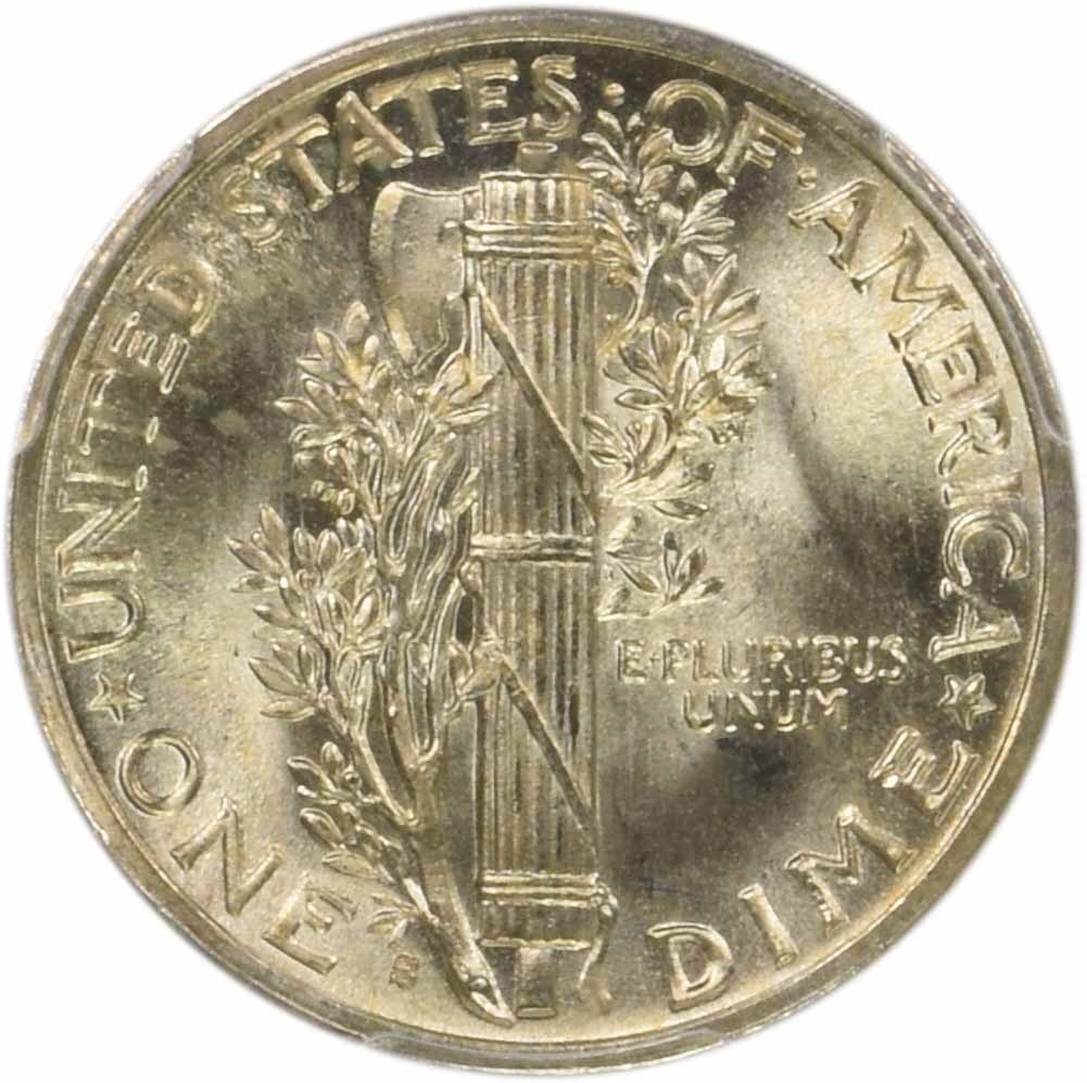 1945-S Mercury Silver Dime Micro S MS65FB PCGS