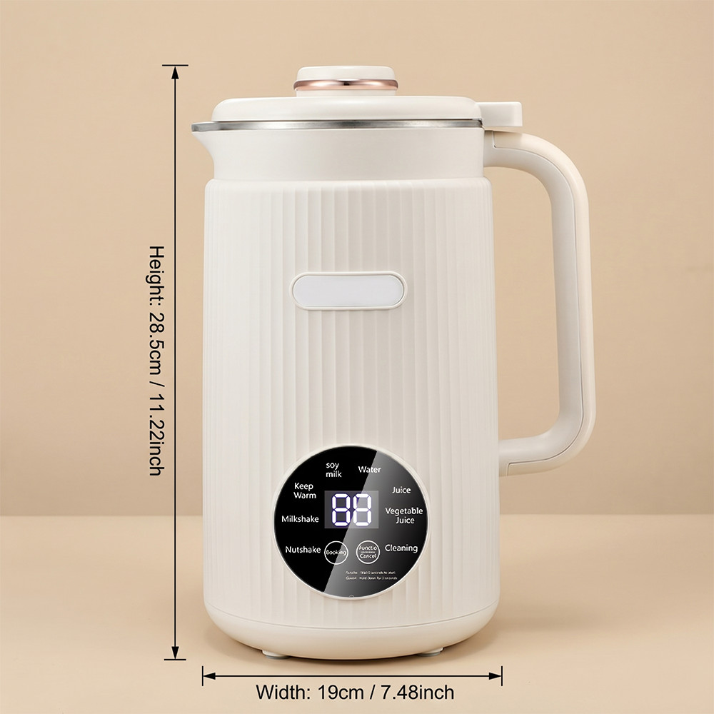 Automatic Nut Milk Maker Machine 40oz Soy Almond Milk Blender Soup Maker 110V