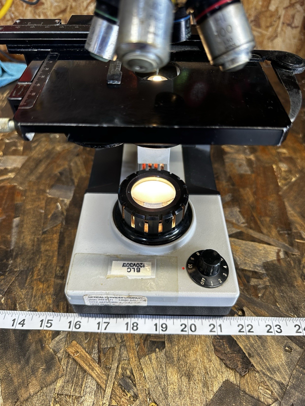 Bausch & Lomb Bino Style Microscope. Tested and Working Good Condition See Pics