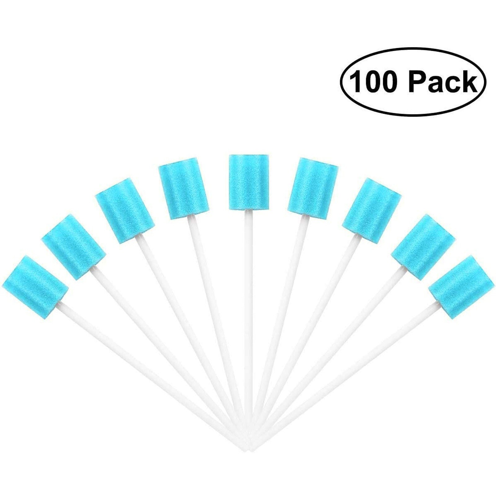 300pcs Disposable Oral Care Sponge Swab Stick Tooth Cleaning Mouth Swabs Cleaner