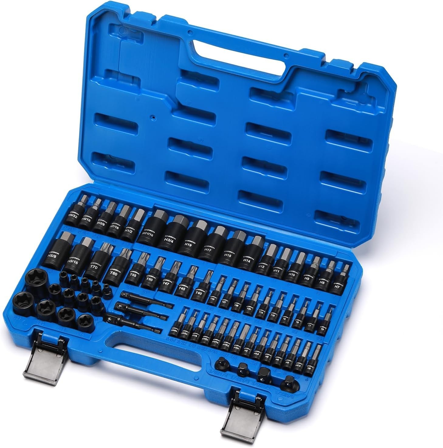 NEW 71Pc Master Hex Torx Bit Socket Set SAE Metric with Case