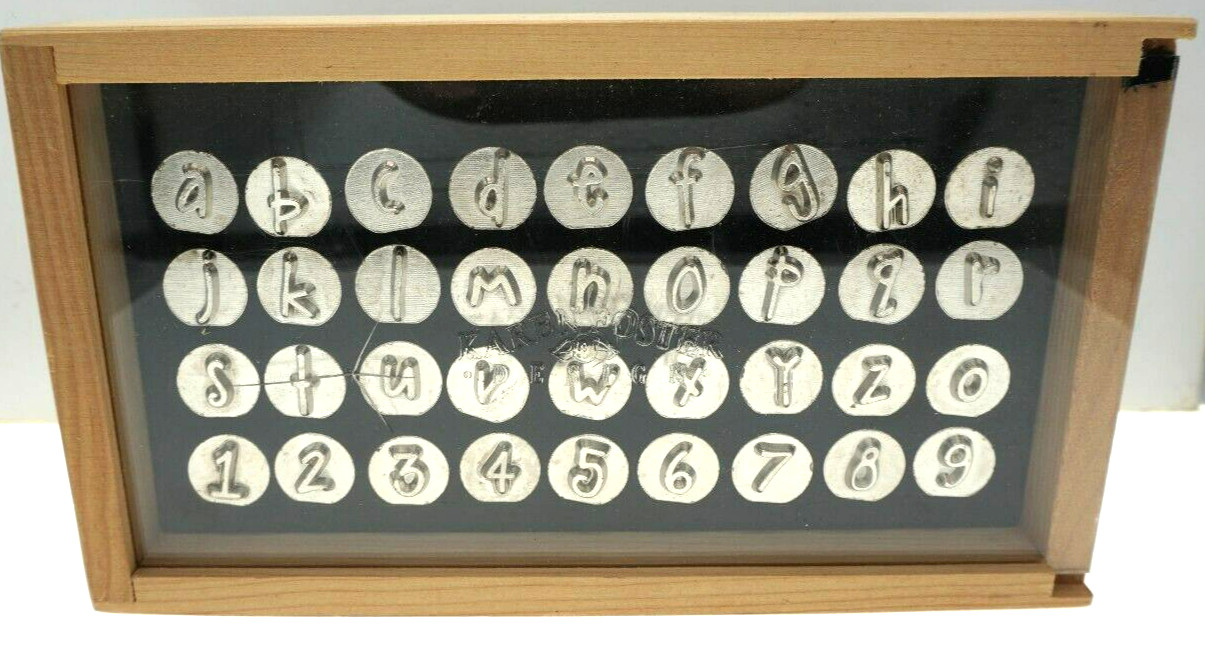 Karen Foster Design Embossing Clikit Alphabet Number Tips Set 36 Pcs #03010