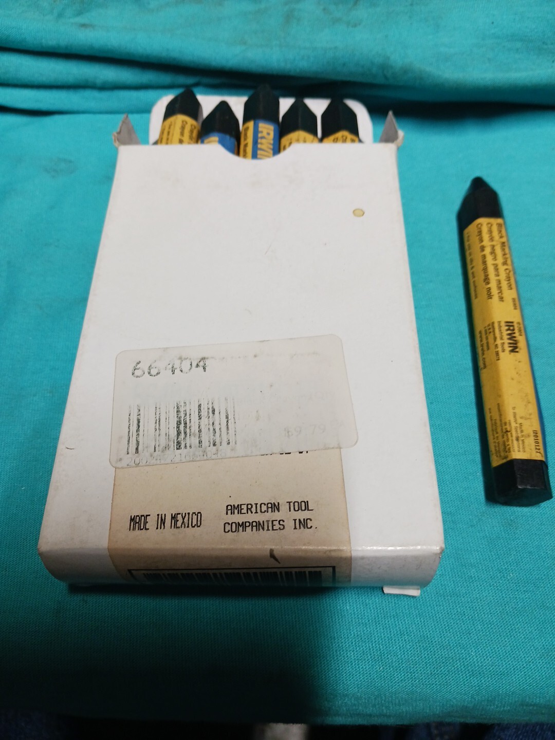 Irwin Strait-line Marking Crayons 12pk. Black 66404 Lumber