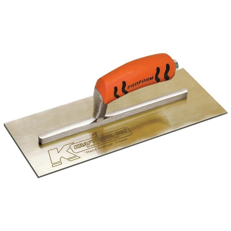 Kraft Tool Golden Stainless Steel Plaster Trowel 10.5" x 4.5"