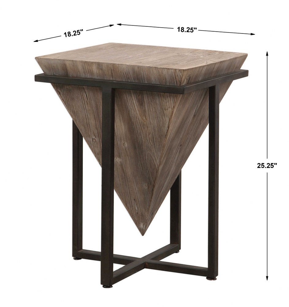 Bertrand - 25.25 inch Accent Table - 18.25 inches wide by 18.25 inches deep