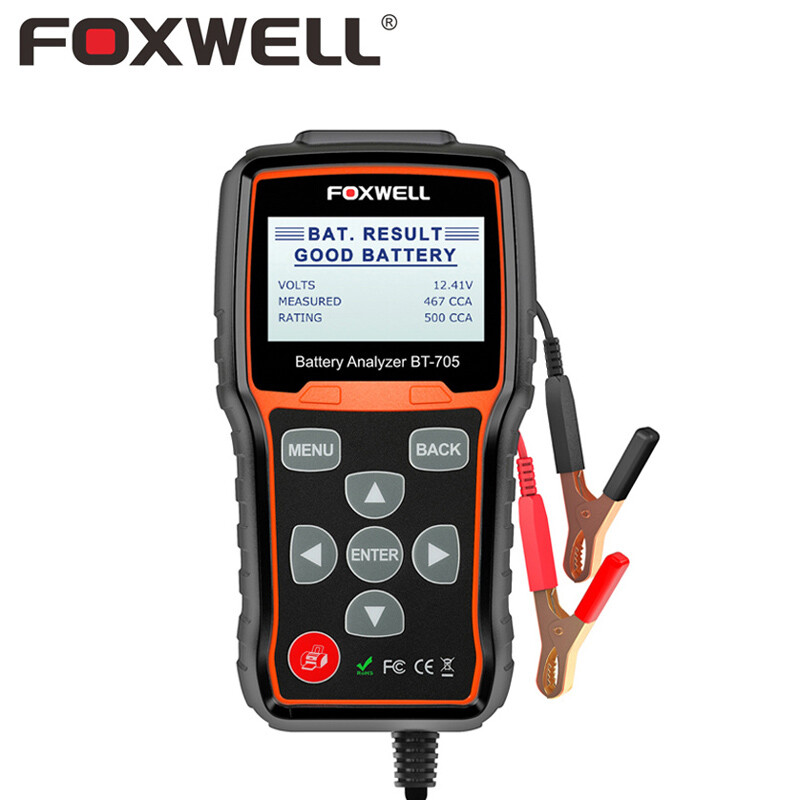 12V ~ 24V Automotive Battery Load Tester Car Charging Cranking Test 100~2000 CCA
