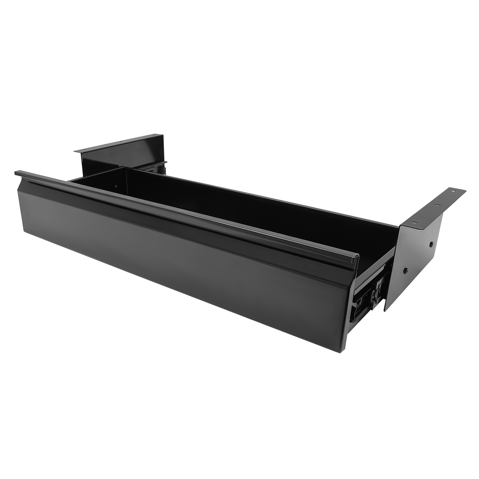 22" Black Space Saver Sliding Under Desk Storage Drawer Pull-out Drawer