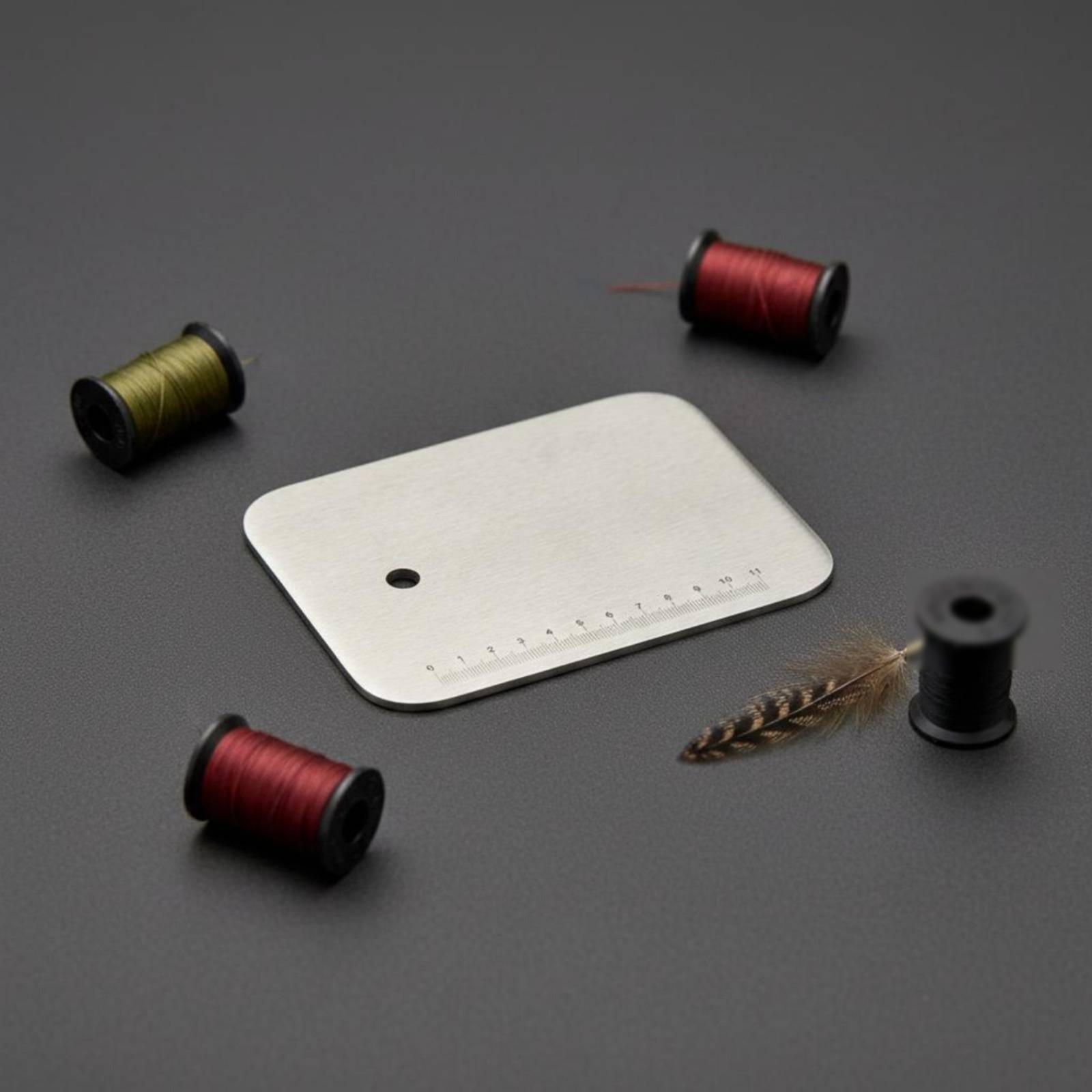 Fly Tying Base Plate Rectangular Workshop Hardware Flat