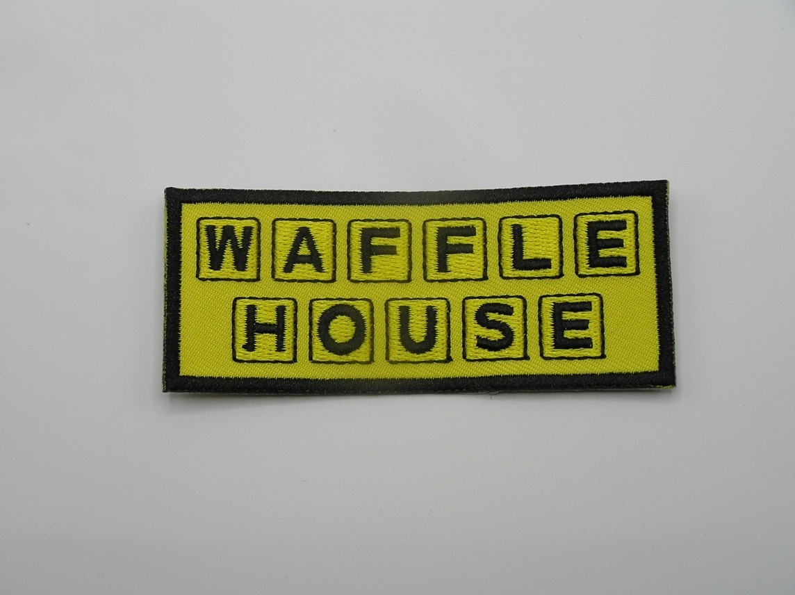 Waffle House Diner Restaurant Embroidered Iron On Patch 3.75" x 1.5"