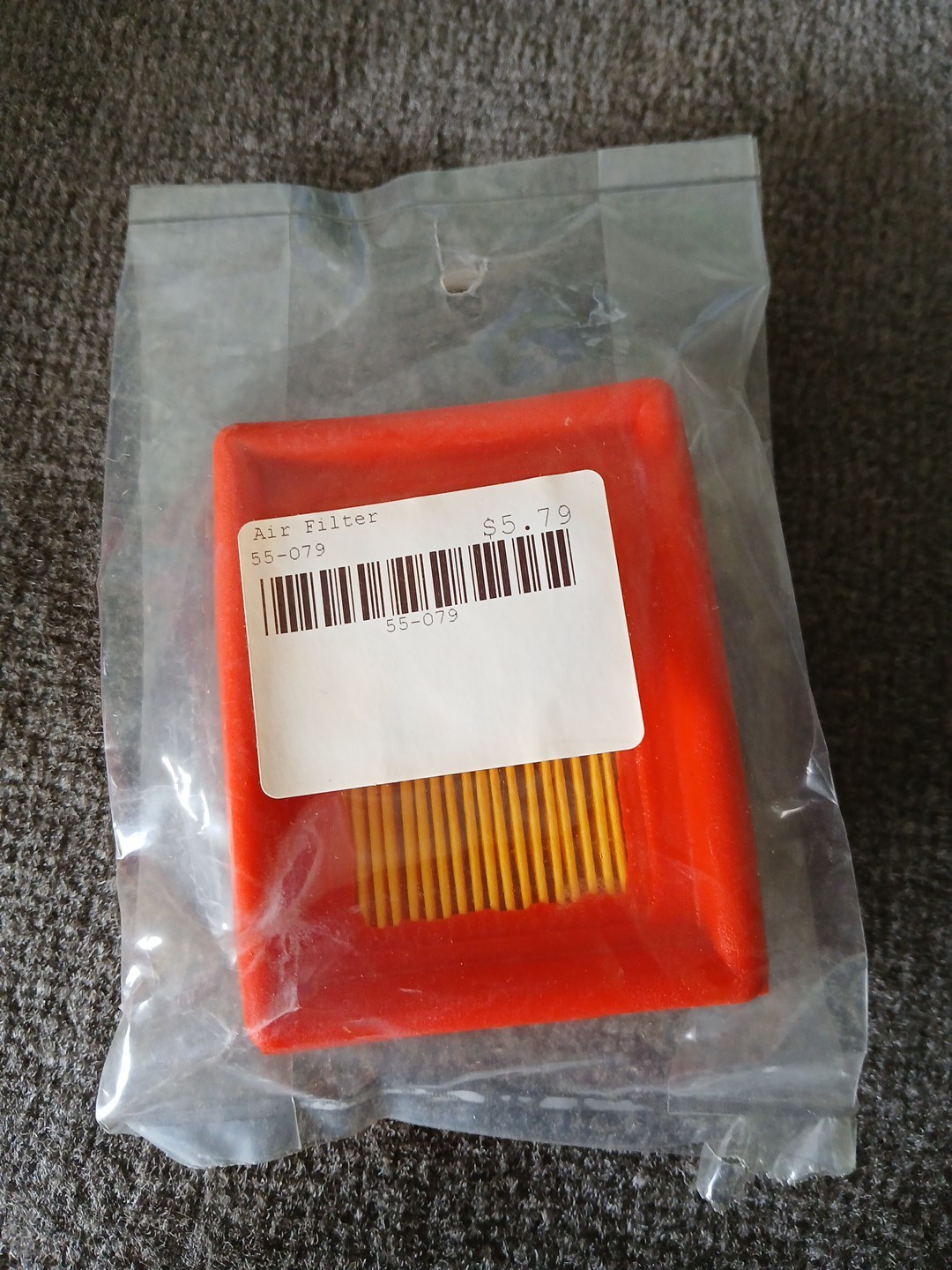 Replacement Air Filter, 55-079 New Old Stock