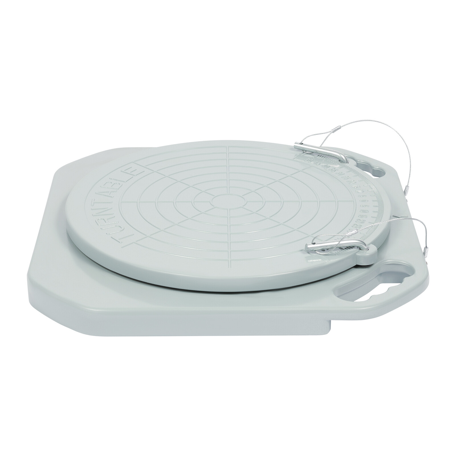 2pcs 5 Ton Front End Wheel Alignment Turntable Plate 360° Rotating Plate Table