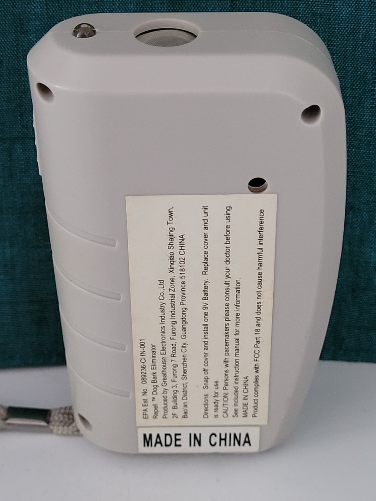 Repell Electronic Stop Dog Bark Eliminator Bark Trainer &Led Flashlight Untested