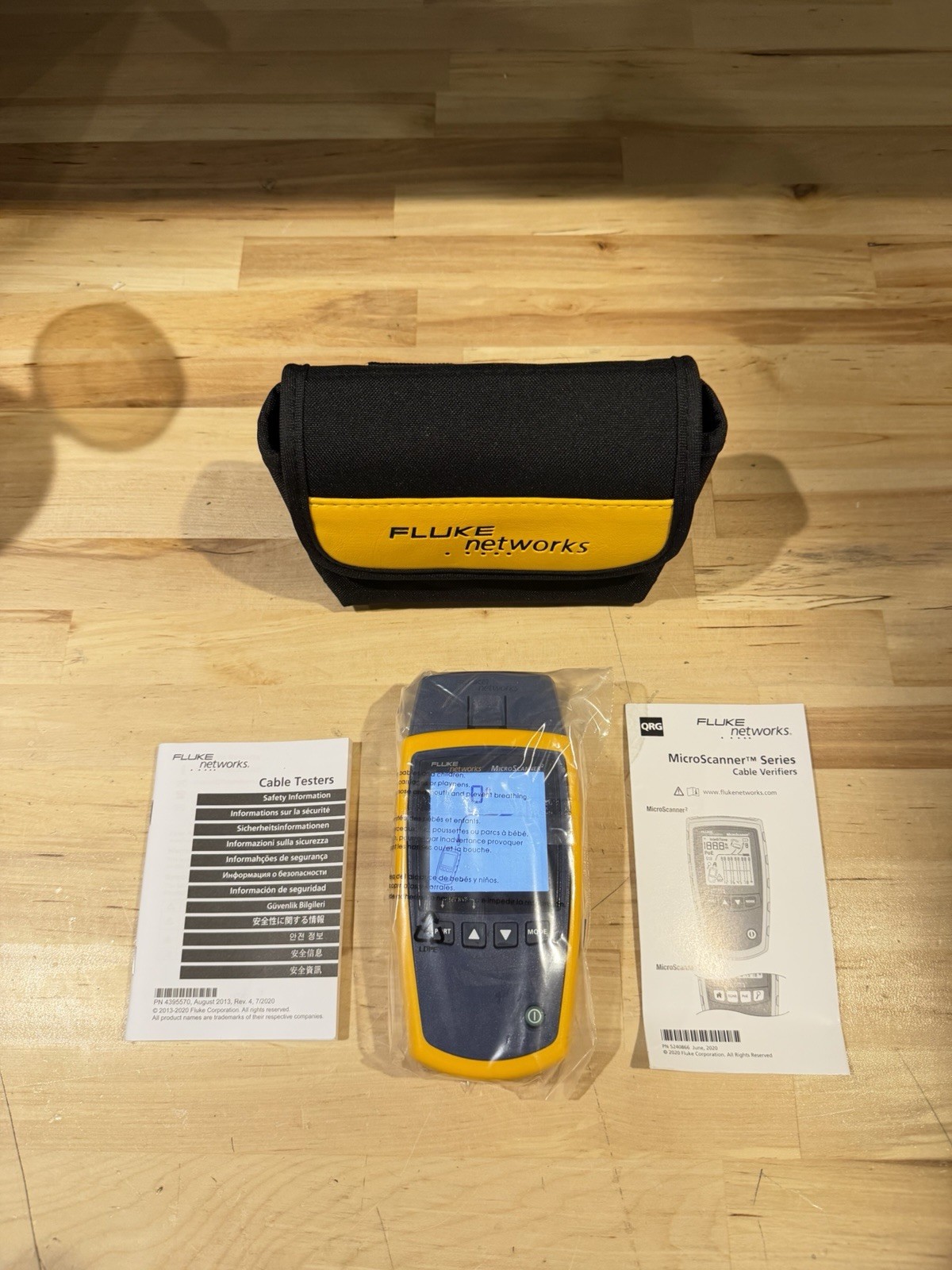 FLUKE NETWORKS MICROSCANNER 2 CABLE VERIFIER TESTER (TESTED)
