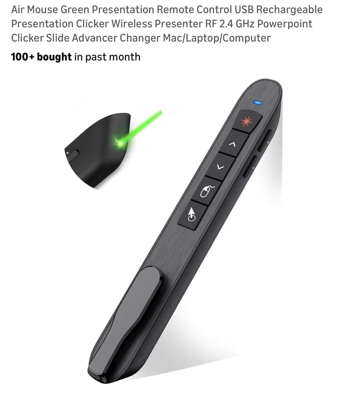 Presentation Clicker Hyperlink Volume Control Wireless Presenter Powerpoint C