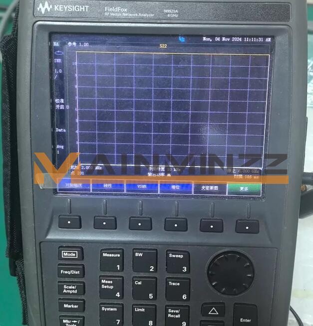 ONE USED Keysight N9923A FIELDFOX RF VECTOR NETWORK ANALYZER 6GHz