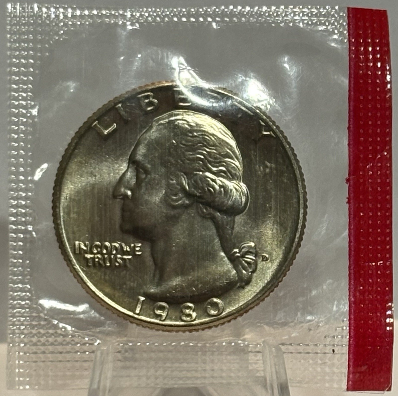 1980 D Washington Quarter- BU - Sealed, From Uncirculated Set! 🔥