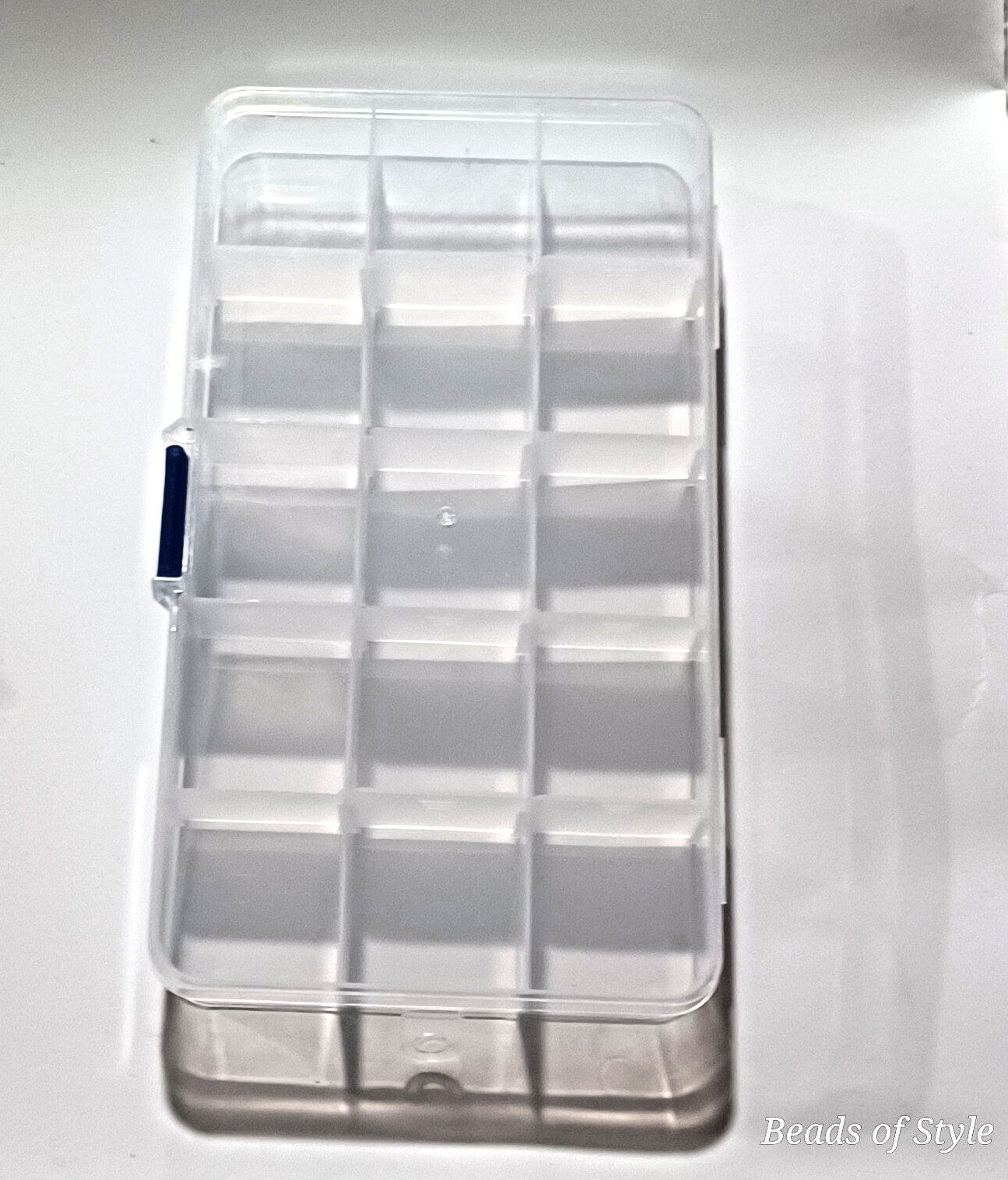 Plastic Bead Jewelry Storage Organizer 15 Compartment Customizable