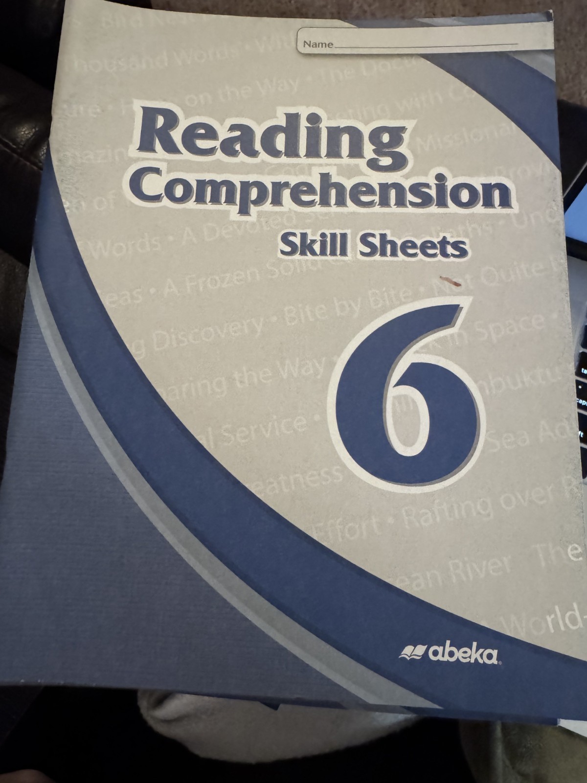 Abeka Read & Think 6 Skill Sheets by Matilda Nordtvedt 2nd Edition