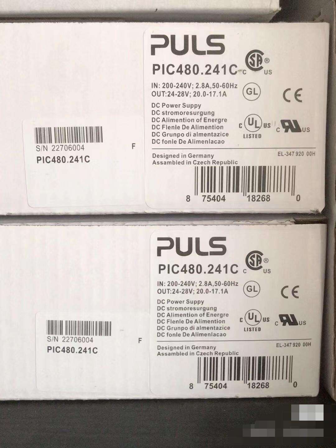 NEW PIC480.241C power supply