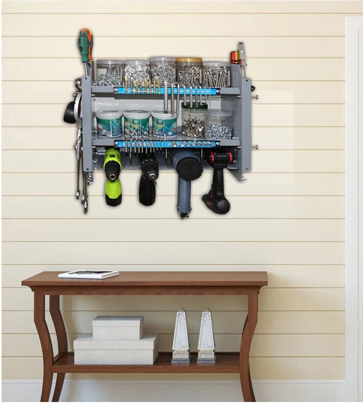 INTBUYING® Garage Tool Storage Rank Wall Mount Tool Organizer Multifunctional
