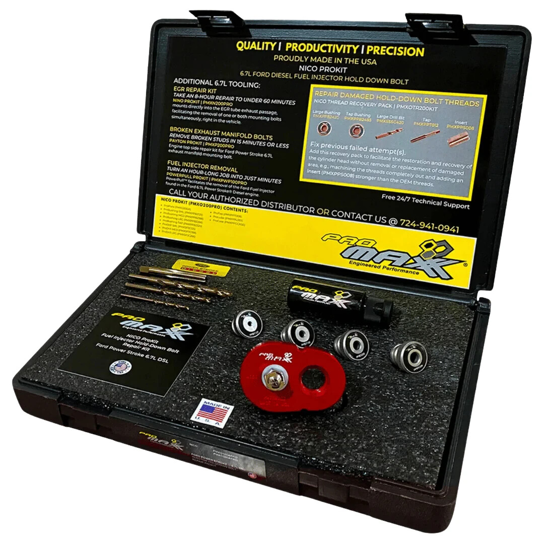 ProMAXX Tool by Milton® Ford 6.7L PwrStrk Fuel Inj Hold-Down Bolt Repair ProKit