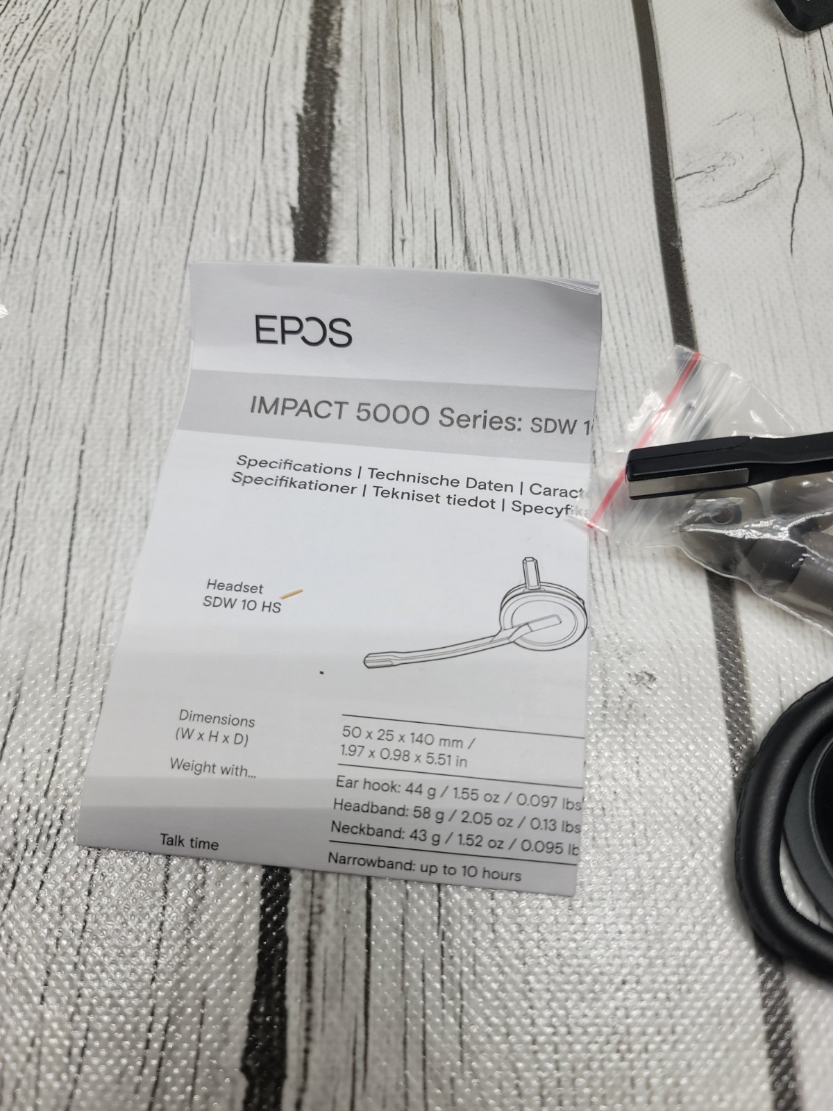 Sennheiser EPOS Impact Wireless Headset Only SDW 10 HS SCDH1