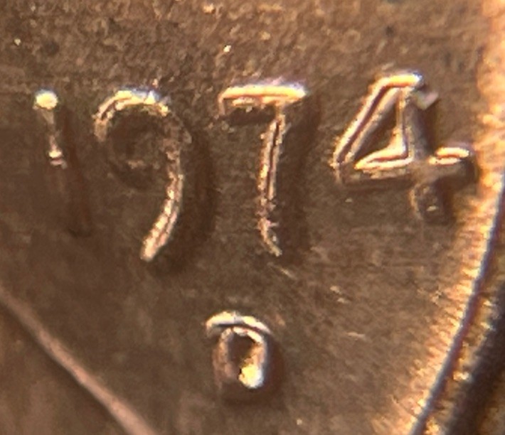 1974 D/D Penny Errors DDO D Over D & Missing Lincoln’s Neck Uncirculated