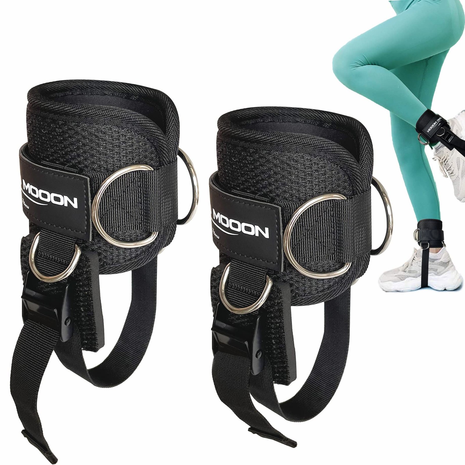 Ankle Straps for Cable Machine , Adjustable Buckle Suitable for Men & , Comfo...