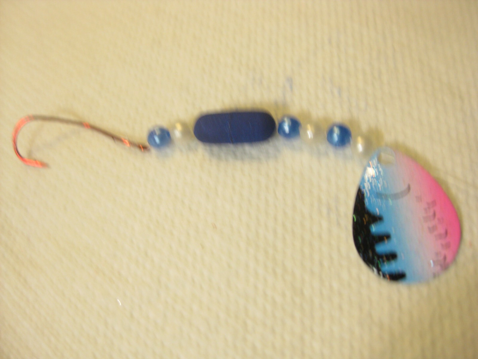 Walleye Red Slow Death Hook Float Floating Spinner Blades Blade Rigs (Rainbow)