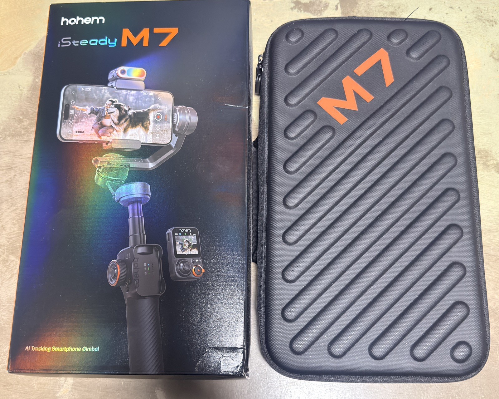 Hohem iSteady M7 3-Axis Gimbal Stabilizer AI Tracker Fill Light For Smartphone