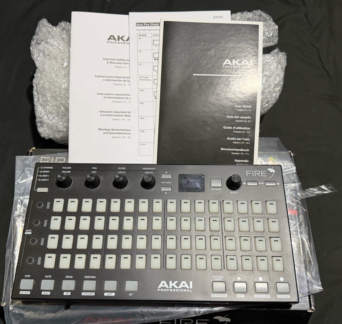 Akai Professional Fire Grid Controller FL Studio Used Software Not Included