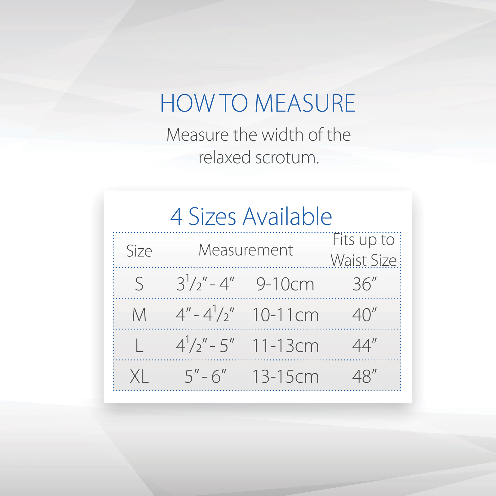 Core Products Scrotal Suspensory Scrotum Support Adjustable Waistband Comfort