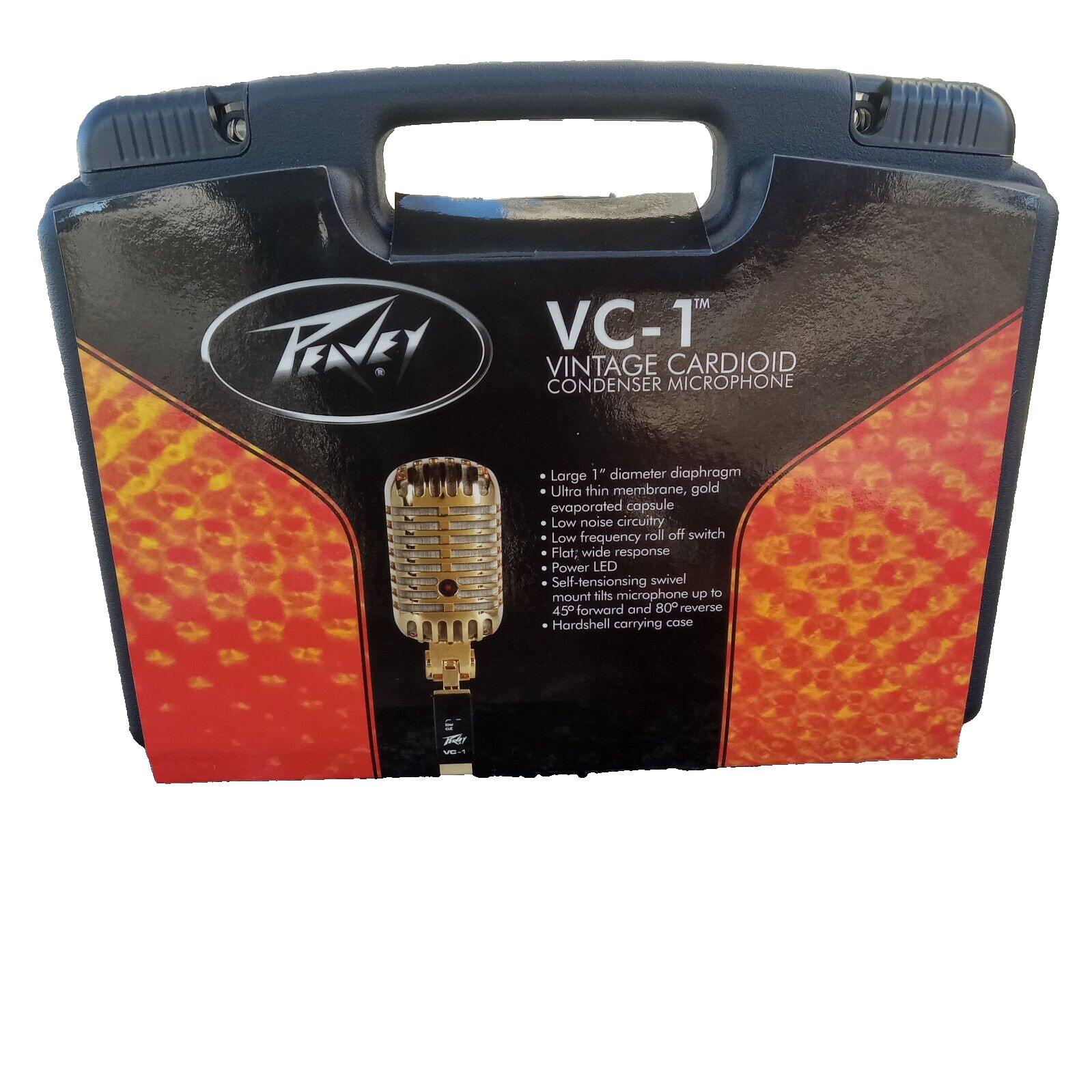 Peavey VC-1 Gold Vintage Metal Cardioid Condenser Microphone Phantom Powered