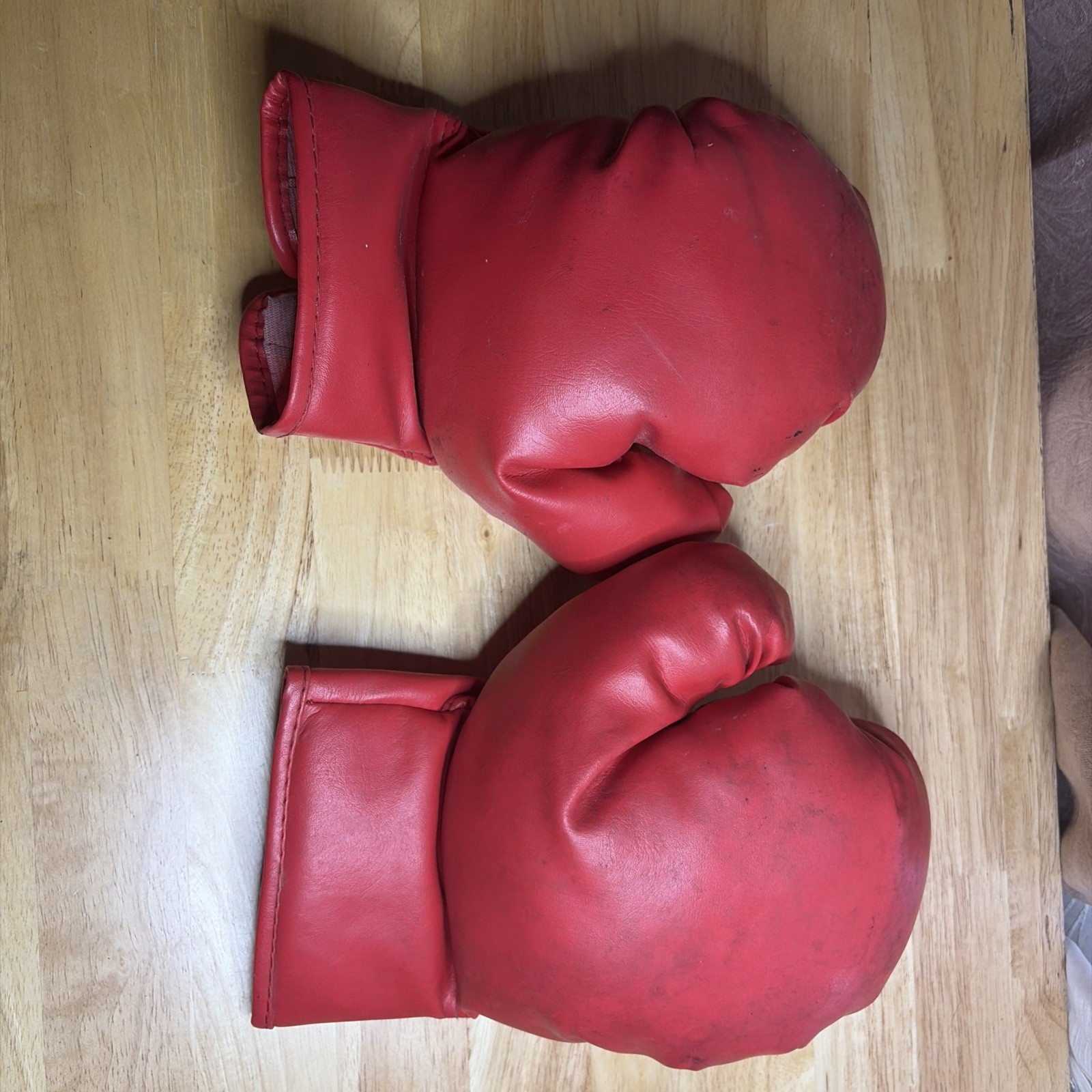 Vintage Rare Boxing Gloves Red